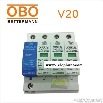 OBO直流电源浪涌保护器V20-C/3-PH-FS带遥信触点防雷器图5