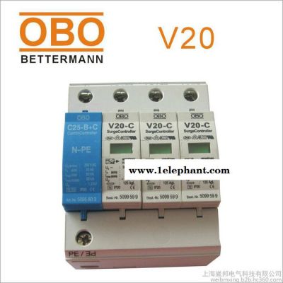OBO直流电源浪涌保护器V20-C/3-PH-FS带遥信触点防雷器图4