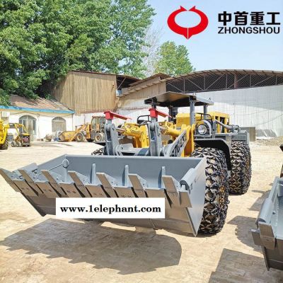 贵州中首重工矿用装载机 932巷道小铲车 安装防护链带黑烟净化器图4