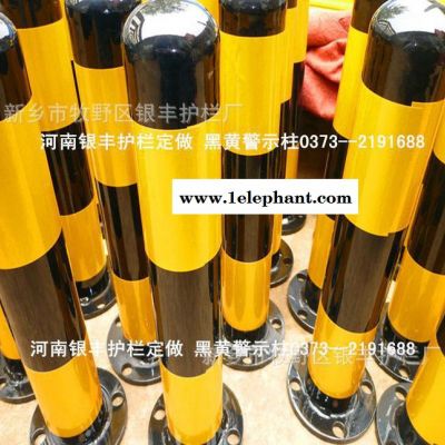 热镀锌加厚型活动钢铁警示柱|人行道反光活动隔离立柱河南新乡图2