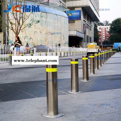 JC锦诚不锈钢警示桩道路反光防撞柱交通隔离柱固定路桩挡车地桩 不锈钢警示柱图3
