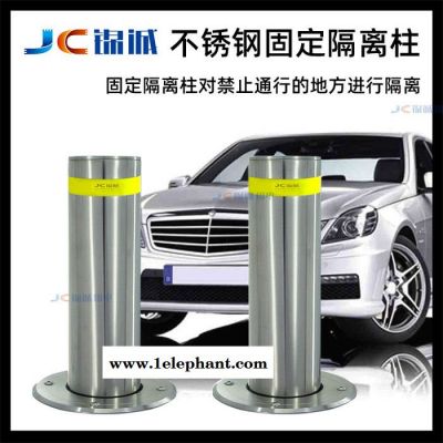 JC锦诚不锈钢警示桩道路反光防撞柱交通隔离柱固定路桩挡车地桩 不锈钢警示柱图2