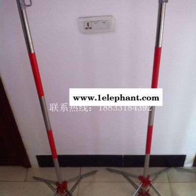 围栏支架 警示带支柱护栏围栏 隔离栏立柱 安全网警示柱图2