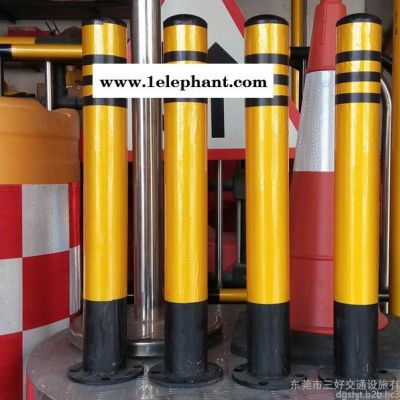 大量供应防护桩  定做各种规格防撞柱  反光防护桩 东莞防撞管 警示柱