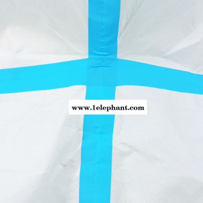 连旗防化服连体背部透气舒服带帽防酸碱耐腐蚀工作服批发防尘防护衣服图4