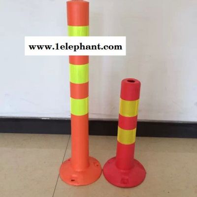 MNSD 45cm EVA警示柱 泡沫型立柱 弹性立柱 道路交通警示柱 分道柱 反光防撞柱 交通设施道口标 道路标柱图3