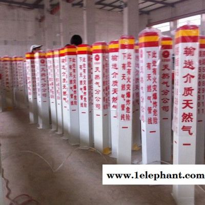玻璃钢标志桩 燃气标桩 玻璃钢警示牌 电力电缆标志桩 铁路警示柱图4
