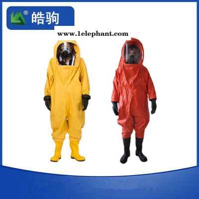耐汽油性能 A级防护服 重型防护服 气密防化服 上海皓驹HJF0102 防酸渗透性能 全封闭防化服 气体致密型化学防护服图2