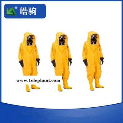 耐汽油性能 A级防护服 重型防护服 气密防化服 上海皓驹HJF0102 防酸渗透性能 全封闭防化服 气体致密型化学防护服图7