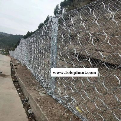 湖北十堰瀚澳SNS边坡防护网厂家 高边坡落石防护网 绿色包塑主动防护网 被动环形防护网 矿山绿化喷浆挂网图4