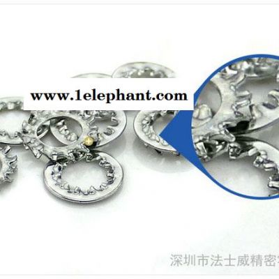 彩锌外齿内齿垫片/防滑垫片/止退垫圈M3图3