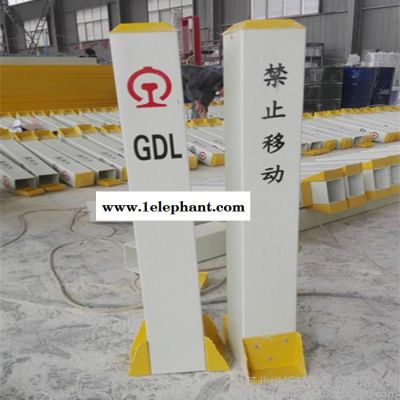 恒烁100*100 标志桩 铁路电力电缆标桩  警示桩 燃气管道警示柱图2