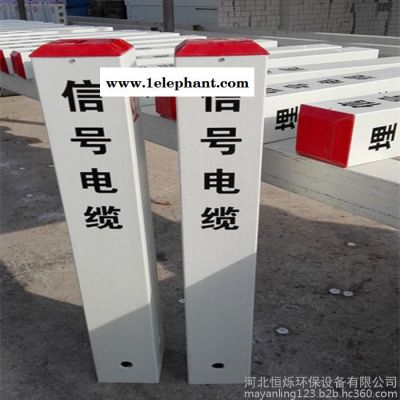 恒烁100*100 标志桩 铁路电力电缆标桩  警示桩 燃气管道警示柱图3