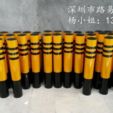 供应深圳警示柱 塑料防撞柱 弹性警示柱 PU警示柱 45公分