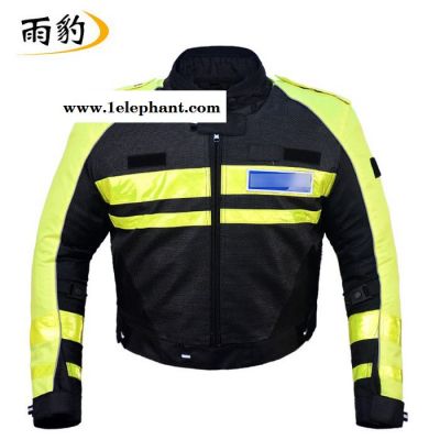 **雨豹牌 进口摩托骑行服UB-012型号 赛车手服 进口3M尼龙反光丝面料 可拆内胆 有护具防摔 可定制图3