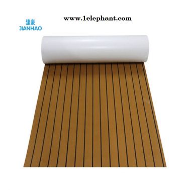 厂家加工定制棕色黑底EVA抗紫外线耐摩擦水上充气瑜伽垫防滑垫 EVA游艇船用防滑垫