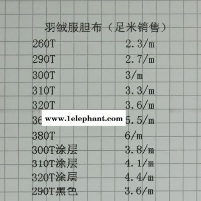 290T羽绒服胆布 涤纶胆布 防绒内胆布图3