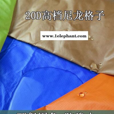 羽绒服棉服面料 20D尼龙格子布料  防泼水环保布料图3