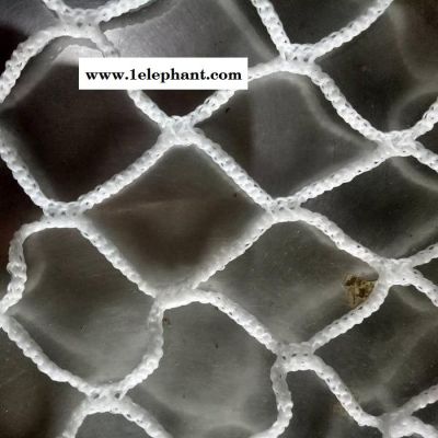 瀚海直销绳网 白色尼龙安全防坠楼梯防护网 尼龙绳网图3