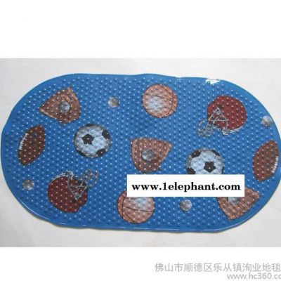 不零售 只批发定做广海大厂家环保贴布贴膜无毒PVC浴室防滑垫地垫图3