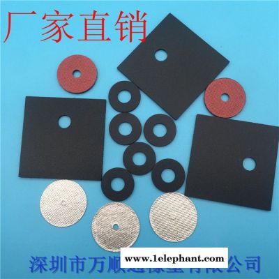 防火硅胶垫圈耐高温红钢纸电机平垫防滑EVA背胶脚垫家具防滑垫黑色尼龙介子耐高温云母电器平垫图2