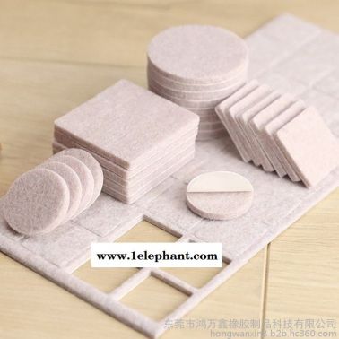 毛毡垫订做 毛毡桌椅脚垫 家具防滑垫片 自粘毛毡垫 沙发脚垫