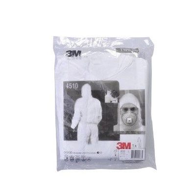 济南总代理 美国3M 4510白色带帽连体防护服/防静电/防液体喷溅图2