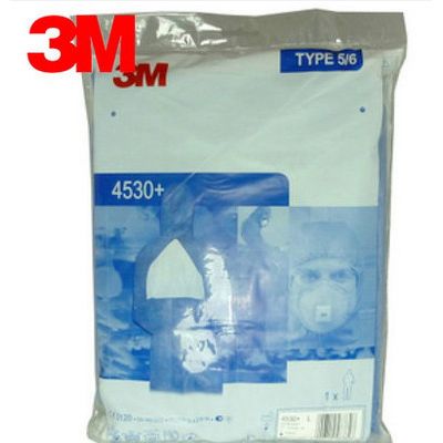 济南总代理 美国3M 4530+蓝色带帽连体防护服/防静电/防喷溅图2
