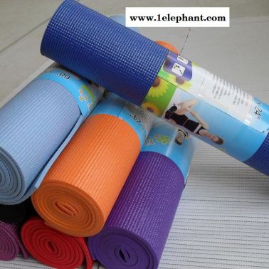 宇晶 厂家瑜伽垫5mmPVC瑜伽垫蓝色防滑垫