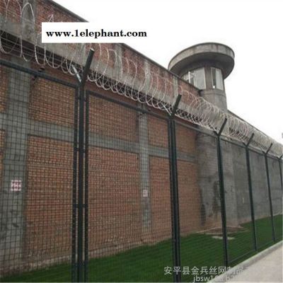 【防护网】定制机场防攀爬刀片刺防护网 飞行区防护网基地防护网图3