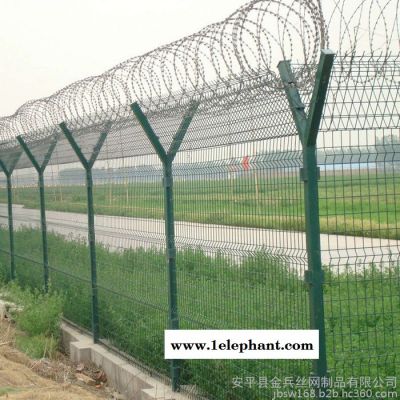 【防护网】定制机场防攀爬刀片刺防护网 飞行区防护网基地防护网图8
