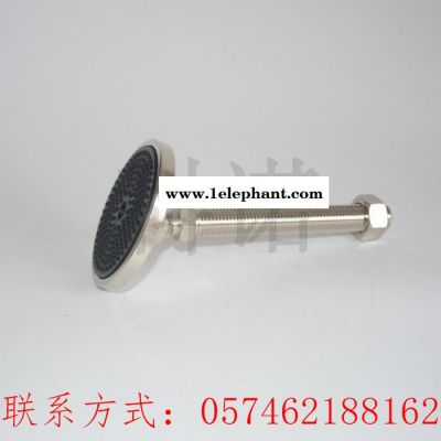 余姚科诺厂家自产自销  全碳钢镀镍  底部带防滑垫  更加稳固 防腐蚀 固定调节脚 定向蹄脚 地脚 支撑脚 金属脚杯图4
