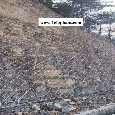 继乾 厂家供应 SNS边坡防护网 绿色钛克网 钢丝绳格栅网 继乾 厂家供应 SNS边坡防护网 绿色钛克网 钢丝绳格栅网