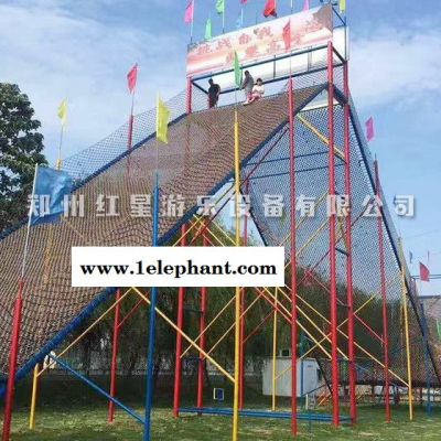 彩虹网防护网吊桥防护防坠网图5
