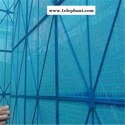 景润 厂家现货供应 建筑外围网  建筑外墙爬架网 米字型喷塑爬架网片 楼房脚手架外围冲孔板防护网图6