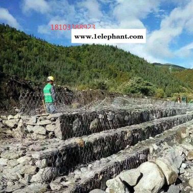 【派森】山地防护网 防洪石笼网 五拧石笼网