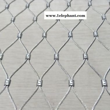 英耐尔安全防护网厂家生产供应安全拦截防坠落防护网卡扣编织钢丝绳网