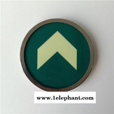 自发光地砖紧急出口玻璃地标 圆形钢化蓄光玻璃自发光地砖逃生疏散指示图7