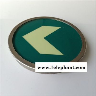 自发光地砖紧急出口玻璃地标 圆形钢化蓄光玻璃自发光地砖逃生疏散指示图4