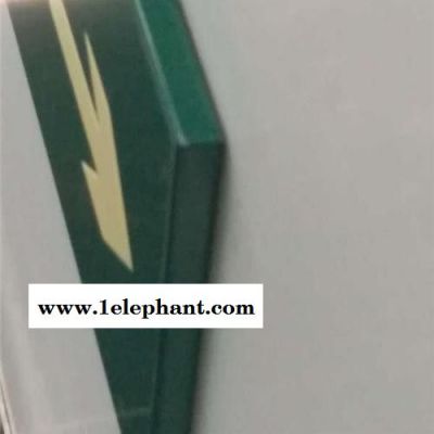 供应慧海牌夜光铝板指示牌 蓄发光墙面紧急出口指示牌紧急逃生标志图7