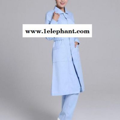 医生服药店牙科医护制服 女款白大长褂圆领实验服女护士服短袖图7