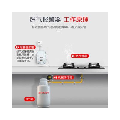 燃气报警器 家用厨房煤气液化气泄漏探测器 天然气可燃气体警报器图4