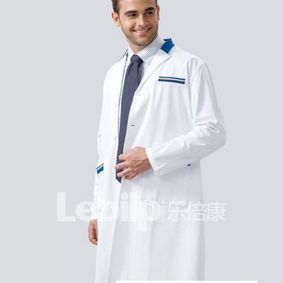 乐倍康 医生服短袖夏季白大褂男医师服护士服工作服实验室药店美容医院工作服图2