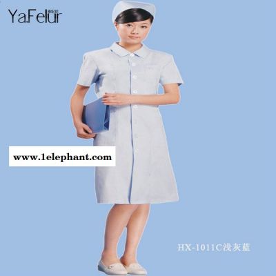 医护制服 女款白大长褂圆领实验服女护士服短袖 药店实习生工作服图5