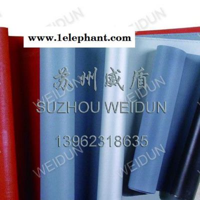 红色双面钢丝硅胶布,硅玻钛金风机软连接专用硅胶布1.5MM氟胶布图3