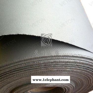 高温风管专用柔性防火硅胶布，灰色红色硅胶防火布