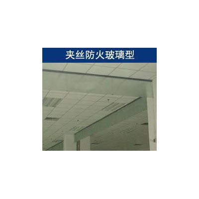 山东济南济宁电动挡烟垂壁玻璃挡烟垂壁硅胶布无机布挡烟垂壁图2