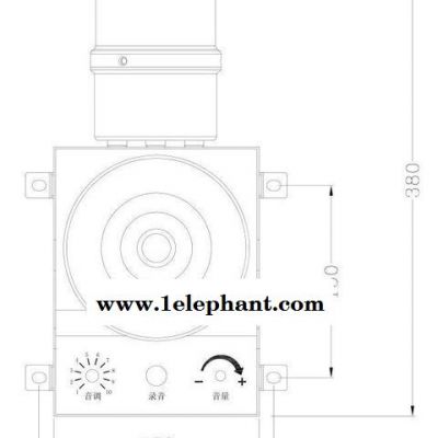 **促销YS-3100可录音声光报警器工业警报器 声光语音电子蜂鸣器图2