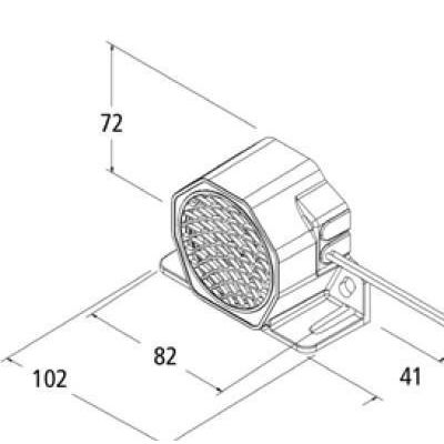 ECCO107分贝FH577倒车报警器 侧发声警报蜂鸣器