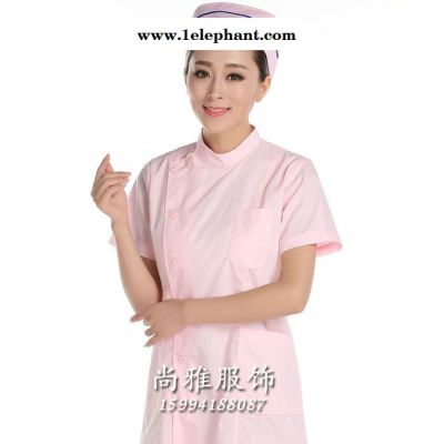 护士服短袖夏装偏襟立领白大褂医院工作服卫校实验服医院医生服图3